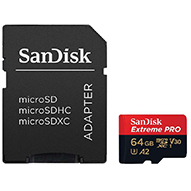 کارت حافظه microSDXC سن دیسک مدل Extreme PRO استاندارد UHS-I U3 سرعت 170MBps ظرفیت 64 گیگابایت به همراه آداپتور