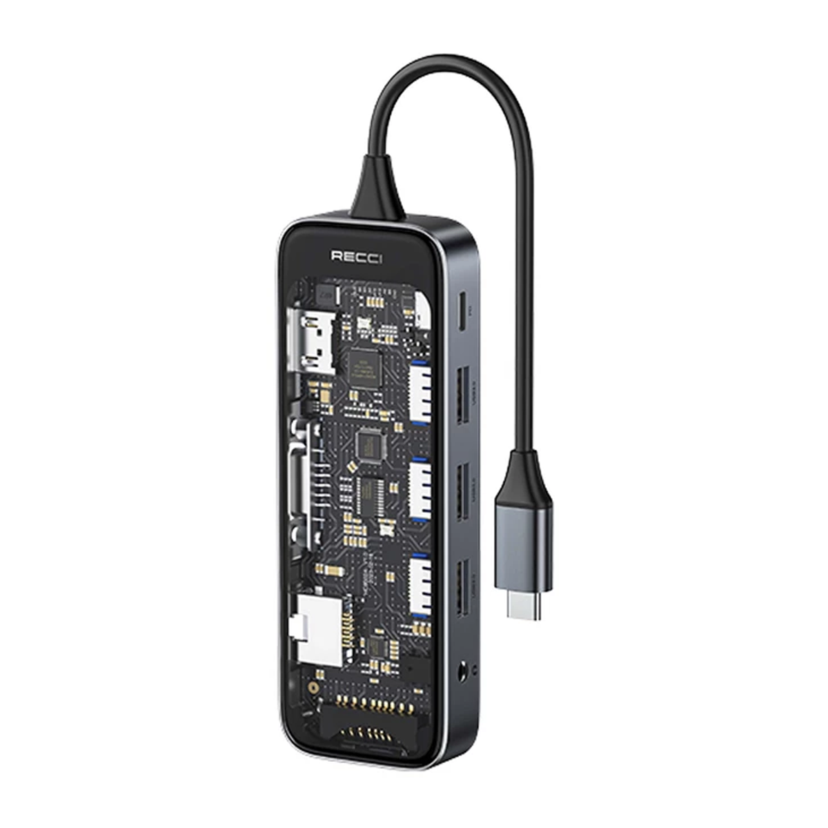 هاب USB-C رسی 10 پورت مدل RH22-small-image