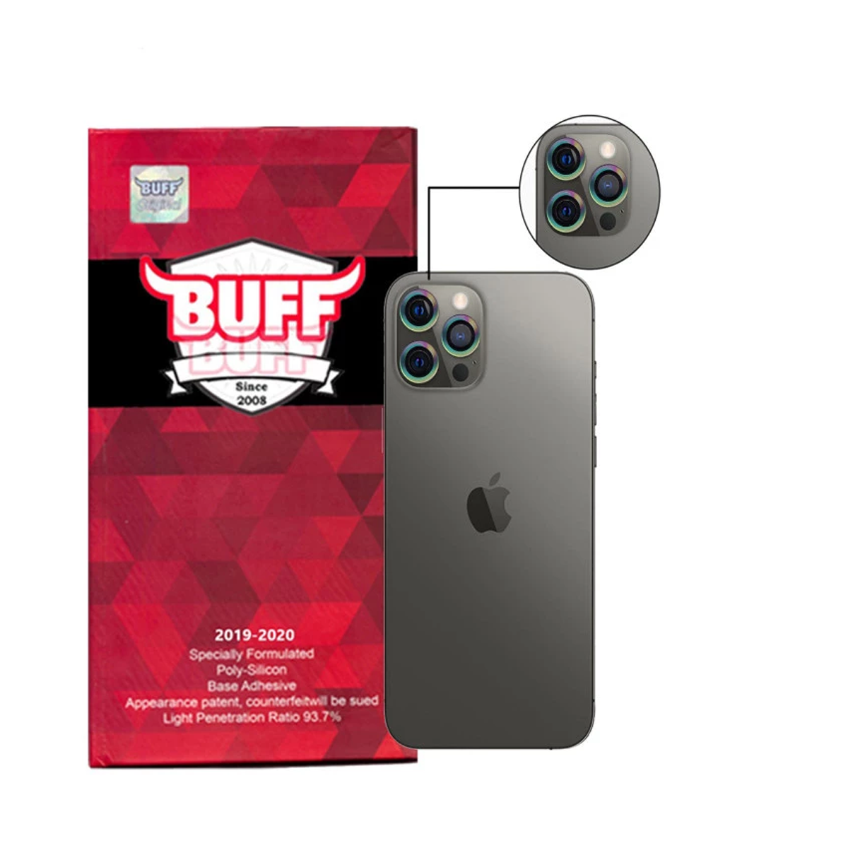 محافظ لنز دوربین گوشی اپل iphone 12 Pro Max بوف مدل CLR Film