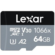  کارت حافظه microSDXC لکسار مدل 1066X کلاس A2 استاندارد UHS-U3 - ظرفیت 64 گیگابایت