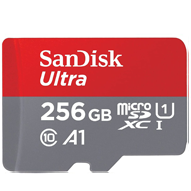  کارت حافظه microSDXC سن دیسک مدل Ultra A1 کلاس 10 استاندارد UHS-I سرعت 120MBps ظرفیت 256 گیگابایت	