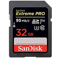  کارت حافظه SDHC سن دیسک مدل Extreme Pro V30 کلاس 10 استاندارد UHS-I U3 سرعت 95mbps ظرفیت 32 گیگابایت