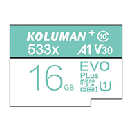  کارت حافظه microSDHC کلومن پلاس مدل KM-16 کلاس 10 استاندارد UHS-I سرعت 80MBps ظرفیت 16 گیگابایت
