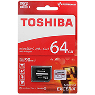 کارت حافظه microSDHC توشیبا مدل EXCERIA M302-EA کلاس 10 استاندارد UHS-I U1 سرعت 90MBps ظرفیت 64 گیگابایت