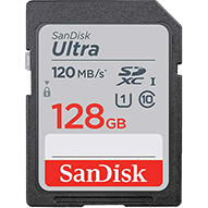 کارت حافظه SDHC سن دیسک مدل Ultra کلاس 10 استاندارد UHS-I U1 ظرفیت 128 گیگابایت 