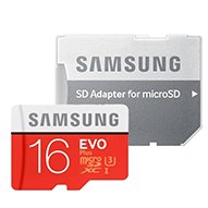   کارت حافظه microSDXC سامسونگ مدل Evo Plus کلاس 10 - ظرفیت 16 گیگابایت به همراه آداپتور SD