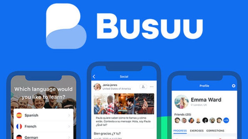 اپلیکیشن یادگیری زبان انگلیسی Busuu