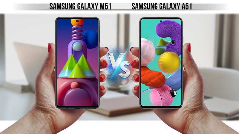 مقایسه دو گوشی گلکسی M51 و A51 سامسونگ