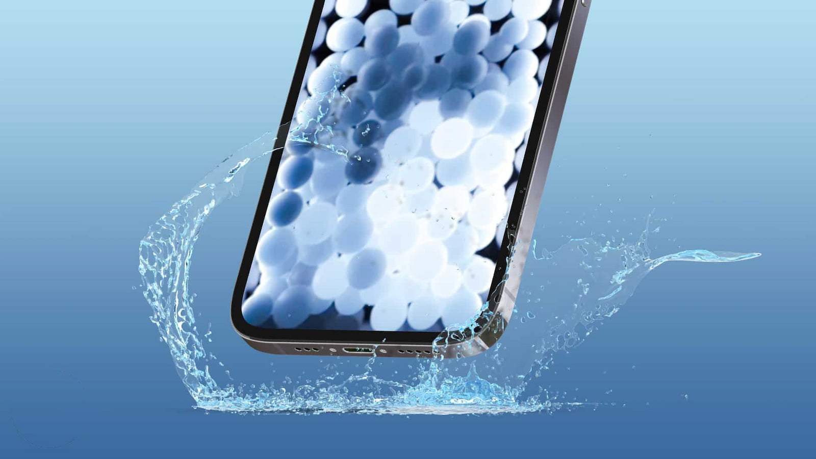 Apakah ponsel jatuh ke air?