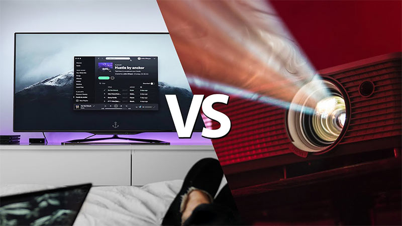تفاوت پروژکتور با تلویزیون، آیا پروژکتور می تواند جای تلویزیون را بگیرد؟