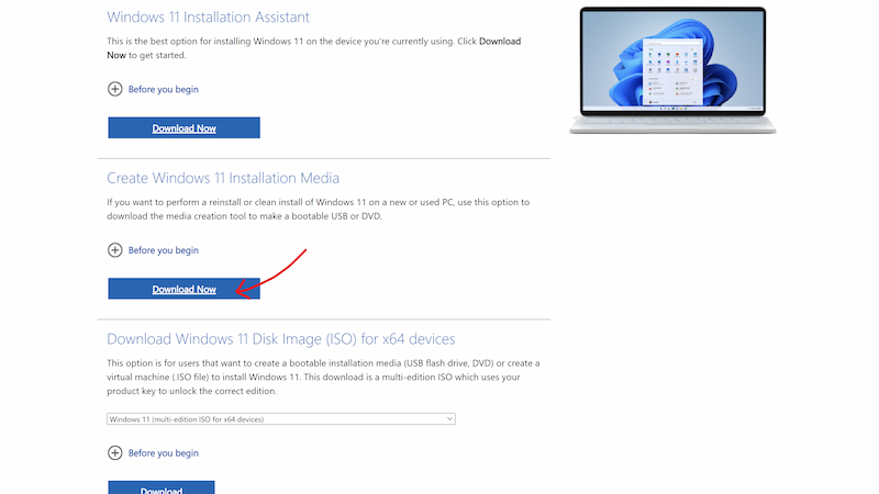 Create Windows 11 Installation Media 