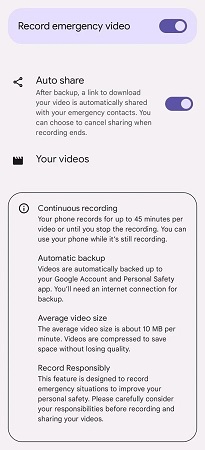 گوشی‌های گوگل پیکسل مجهز به قابلیت ضبط خودکار ویدیو در حالت اضطراری شدند - 3