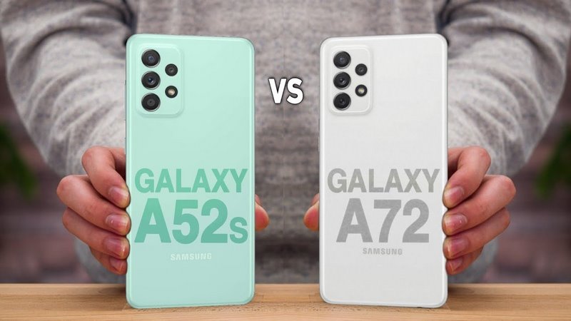 مقایسه گوشی A52s 5G با گلکسی A72