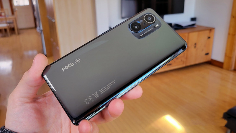 Poco F3 Review Back of Phone In HandD