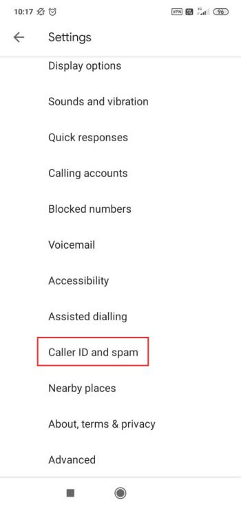 Caller ID and Spam
