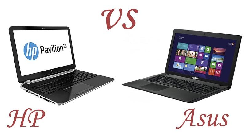 مقایسه لپ تاپ های اچ پی و ایسوس