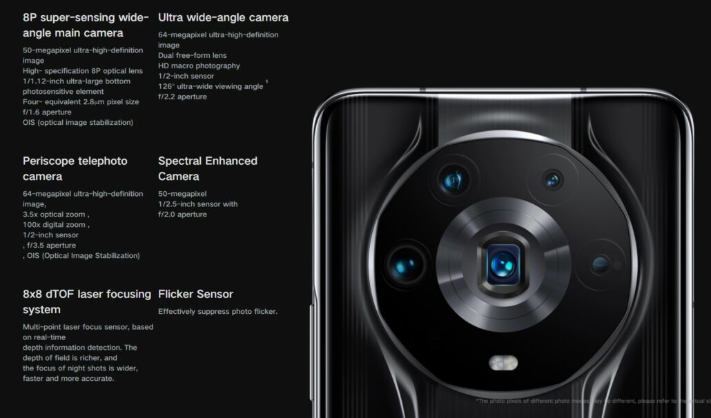 مشخصات دوربین آنر Magic4 Ultimate