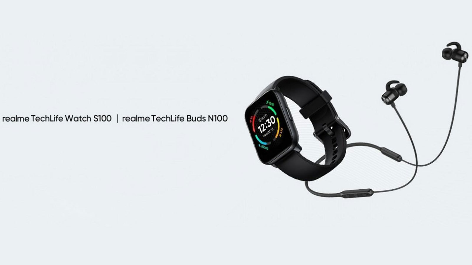 ساعت هوشمند ریلمی مدل TechLife Watch S100 به همراه هدفون بی‌سیم N100 معرفی شدند