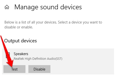تنظیمات صدای لپ تاپ در ویندوز 10