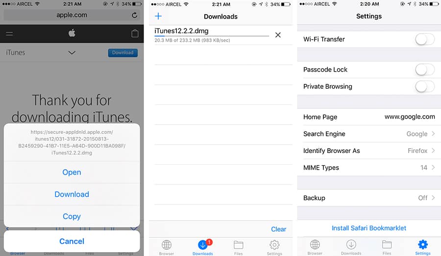 Files – دانلود منیجر برای iOS