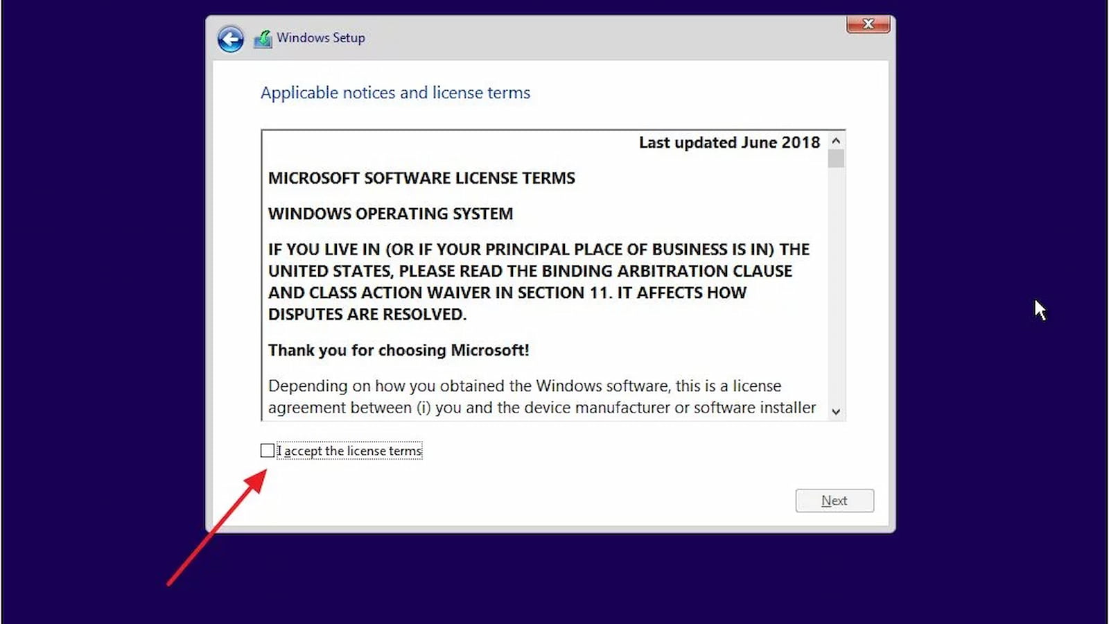 لایسنس های مورد تایید در نصب ویندوز 10