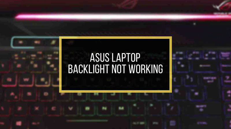 چگونه نور کیبورد لپ تاپ ایسوس را روشن کنیم؟