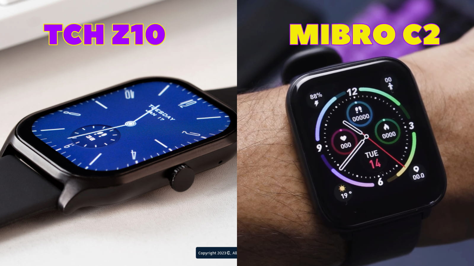 مقایسه ساعت Mibro C2 با TCH Z10؛ خوش قیمت های بازار!