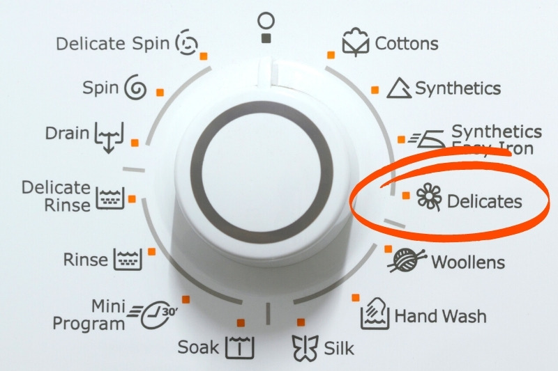 معنی delicate در ماشین لباسشویی ال جی چیست؟